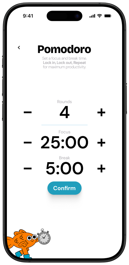 Pearl Pomodoro screen