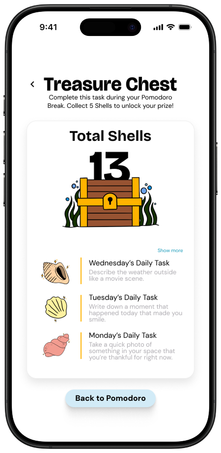 Pearl Treasure Chest screen