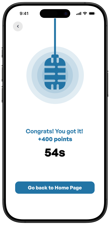 Scattergories congrats screen